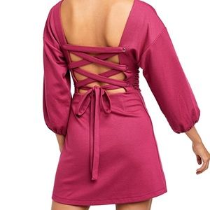 Free People Berry 🍇🍓Corset Mini Dress